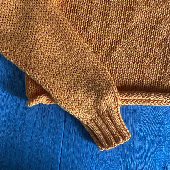 Aerie Cropped Orange Sweater - Picture 2 of 6